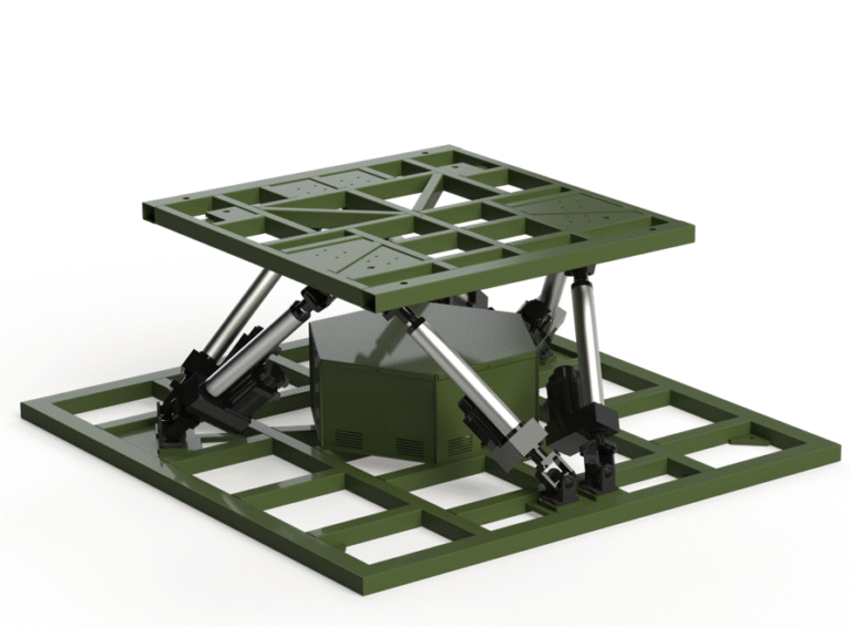 6-degree-of-freedom dynamic platform for military equipment